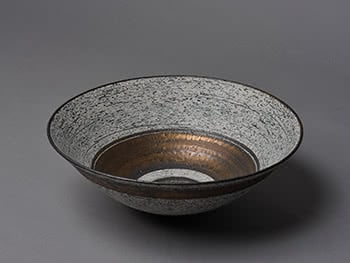 Bronze Stripe Porcelain Bowl 
