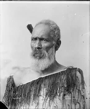 Maori Tane Wearing Korowai 2