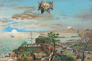 Taranaki War Scene