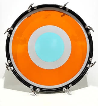 Untitled, Drumskin Orange & Blue, 1996