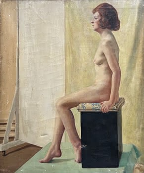 Life Painting of Woman