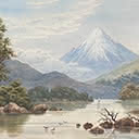 Mount Egmont from Lake Mangamahoe 