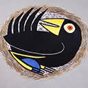 Black Bird in Nest