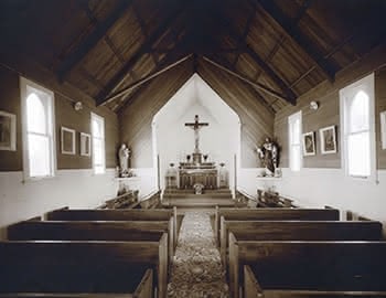 Interior, Catholic church, Mitimiti, Northland, 3 May 1982