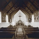 Interior, Catholic church, Mitimiti, Northland, 3 May 1982