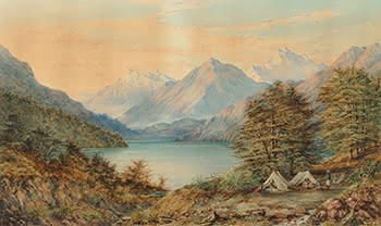 Upper Lake Mavora, Otago, New Zealand, Surveyors Camping