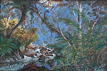 Untitled, Bush Scene with Figure