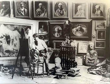 Goldie in his Studio