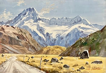 Mt Sefton, From the Road To Tasman Glacier