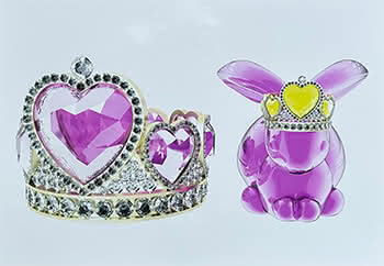 Pink Bunny & Crown