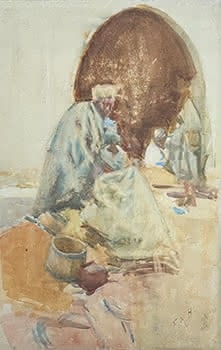 Moroccan Street Vendors (Moroccan Street Sellers) c. 1903