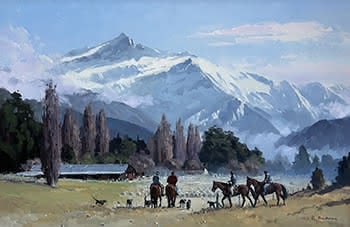Autumn Muster, Glenda Bay Station (Black Peak Beyond) Wanaka