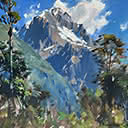 Mt Tuhawaiki, Lower Hollyford, Westland