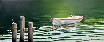 Patiki dinghy on water