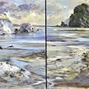 Waiomoko River, Whangara, Gisborne - Diptych